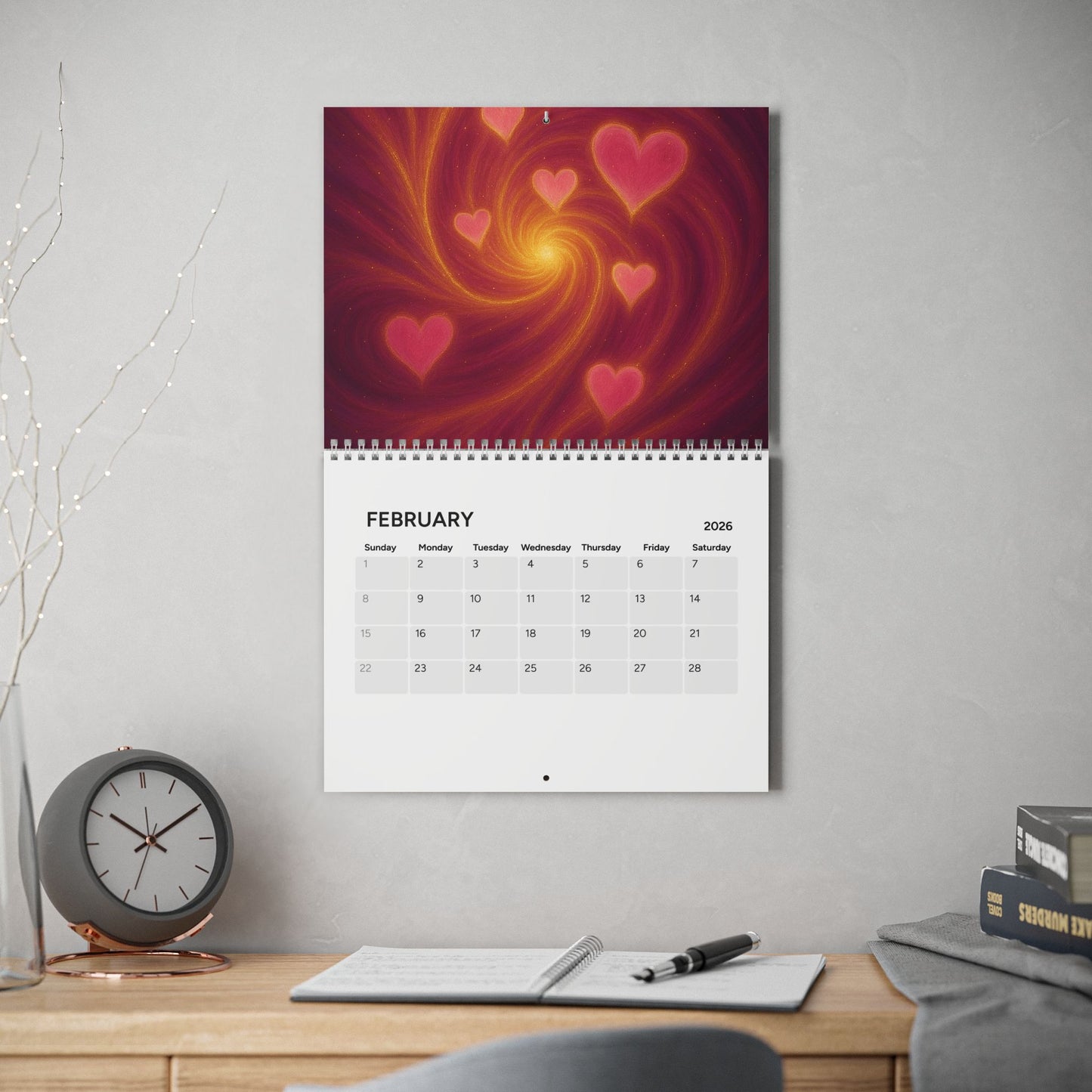 Calendrier vibratoire 2026- Élévation mois après mois