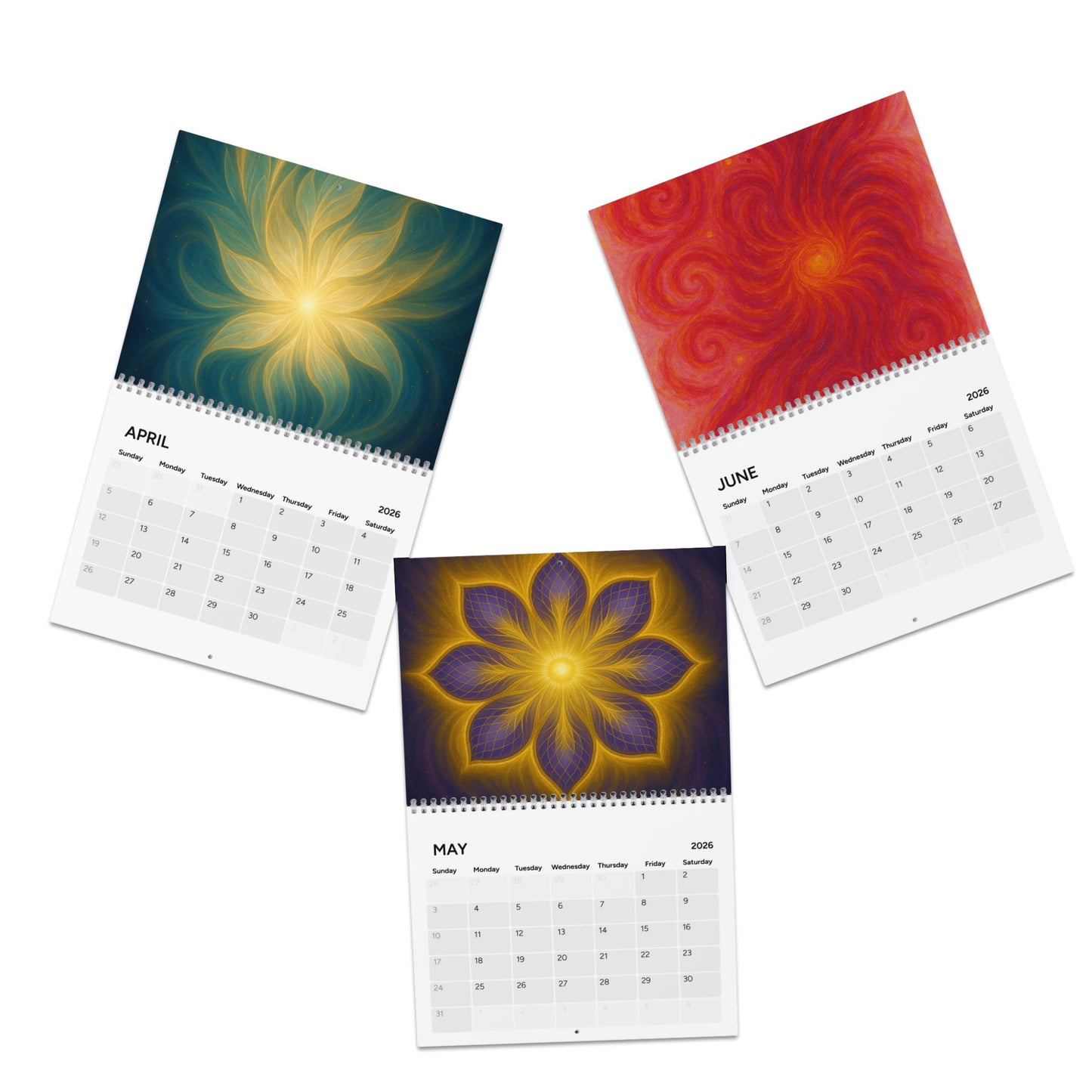 Calendrier vibratoire 2026- Élévation mois après mois