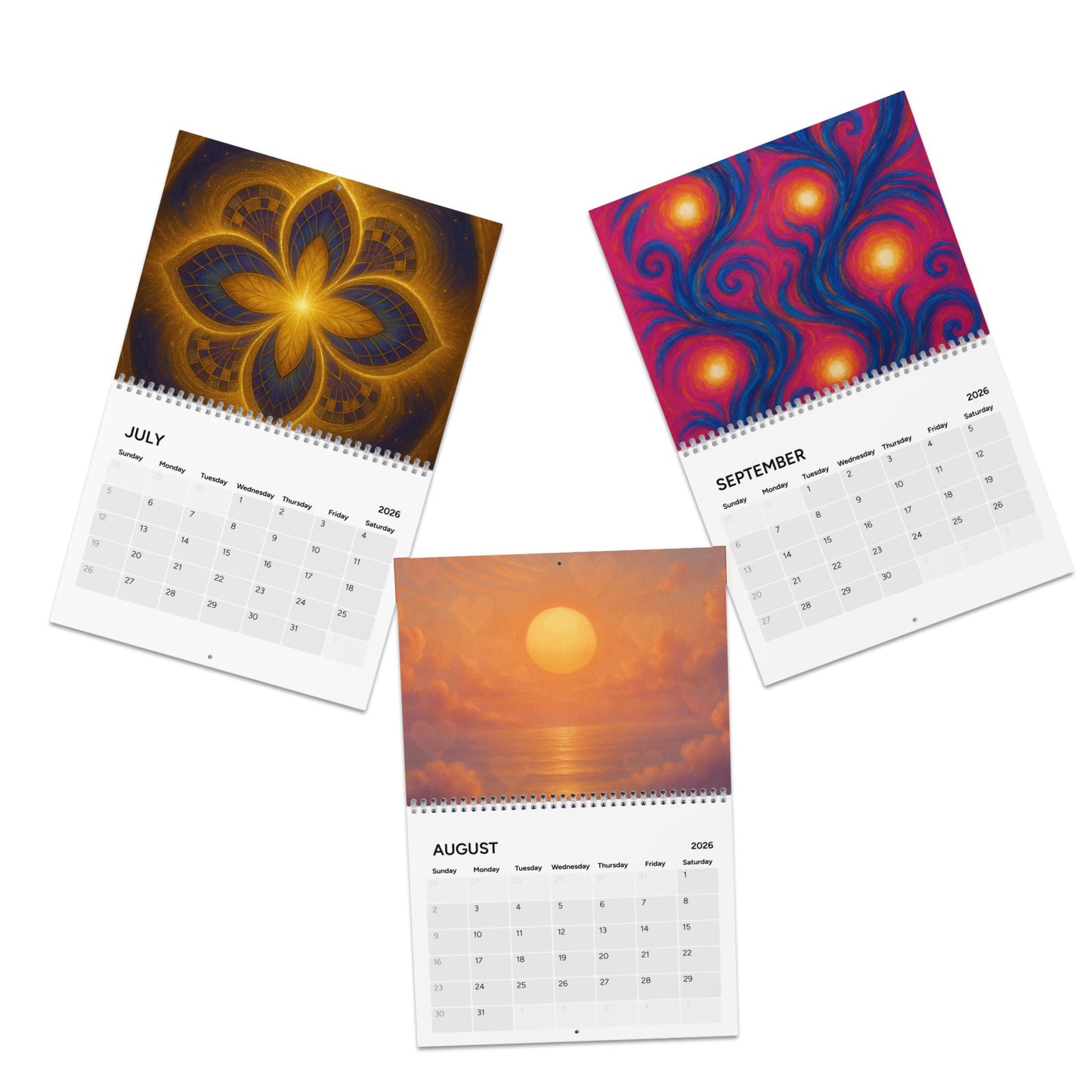 Calendrier vibratoire 2026- Élévation mois après mois